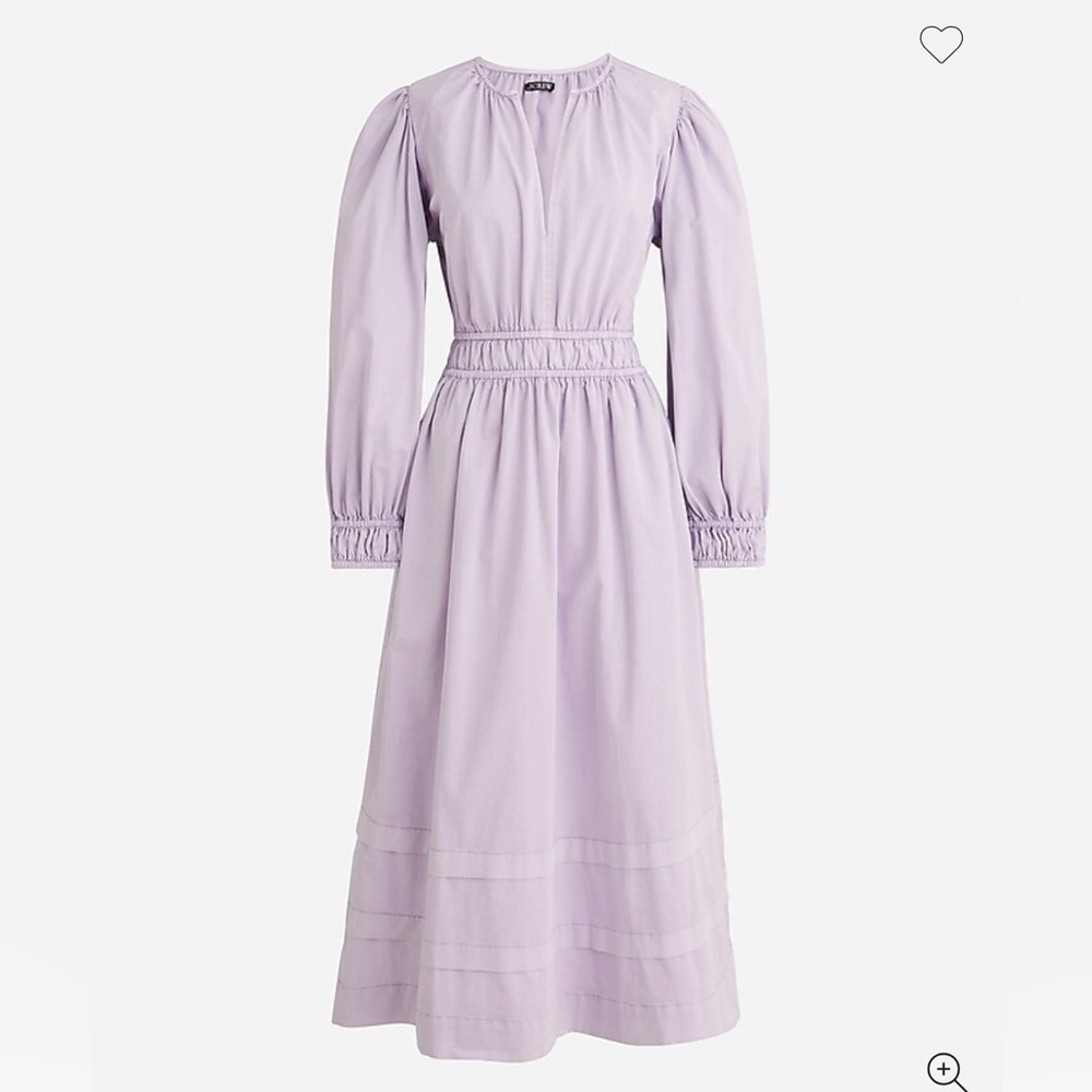 J. Crew smocked waist dress in lavender